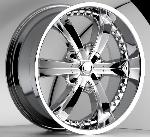 chrome rims, custom rims Type 726